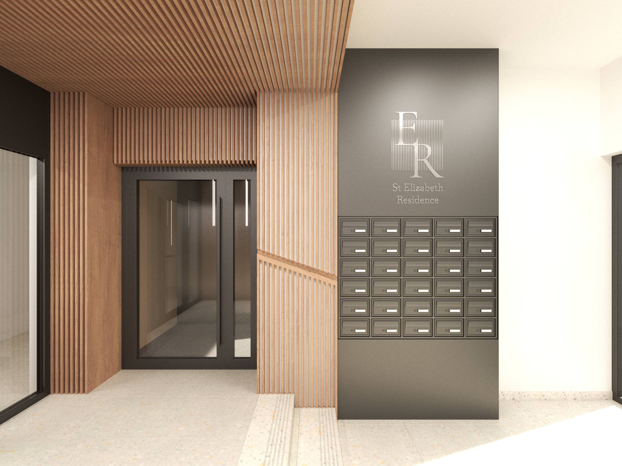 Świdnica: arrangement of common areas in a residential building complex